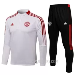 Levné Dětský Manchester United Tréninkový Mikina Soupravy Čtvrt-Zip 2022-23 Bílá Levné Dětský Manchester United Tréninkový Mikina Soupravy Čtvrt-Zip 2022-23 Bílá