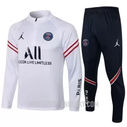 Levné Dětský Paris Saint-Germain Tréninkový Mikina Soupravy Čtvrt-Zip 2022-23 Bílá Levné Dětský Paris Saint-Germain Tréninkový Mikina Soupravy Čtvrt-Zip 2022-23 Bílá