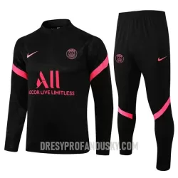 Levné Dětský Paris Saint-Germain Tréninkový Mikina Soupravy Čtvrt-Zip 2022-23 Černá Levné Dětský Paris Saint-Germain Tréninkový Mikina Soupravy Čtvrt-Zip 2022-23 Černá