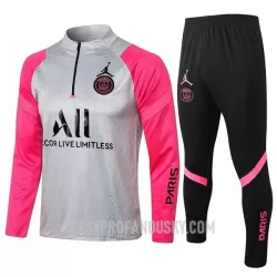 Levné Dětský Paris Saint-Germain Tréninkový Mikina Soupravy Čtvrt-Zip 2022-23 Světle Šedá Růžová Levné Dětský Paris Saint-Germain Tréninkový Mikina Soupravy Čtvrt-Zip 2022-23 Světle Šedá Růžová