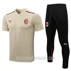 Levné Mužský AC Milán Tréninkový Polokošile Soupravy 2022-23 Žlutá Levné Mužský AC Milán Tréninkový Polokošile Soupravy 2022-23 Žlutá