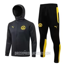 Levné Mužský BVB Borussia Dortmund Tréninkový Bunda Kapucí Soupravy 2022-23 Šedá Levné Mužský BVB Borussia Dortmund Tréninkový Bunda Kapucí Soupravy 2022-23 Šedá