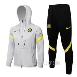 Levné Mužský Chelsea Tréninkový Bunda Kapucí Soupravy 2022-23 Světle Šedá Levné Mužský Chelsea Tréninkový Bunda Kapucí Soupravy 2022-23 Světle Šedá
