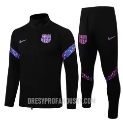 Levné Mužský FC Barcelona Teplákové Soupravy 2022-23 Černá Levné Mužský FC Barcelona Teplákové Soupravy 2022-23 Černá
