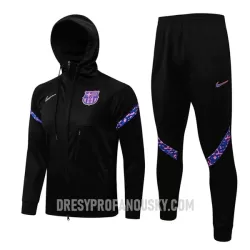 Levné Mužský FC Barcelona Tréninkový Bunda Kapucí Soupravy 2022-23 Černá Levné Mužský FC Barcelona Tréninkový Bunda Kapucí Soupravy 2022-23 Černá