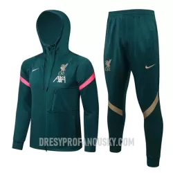 Levné Mužský Liverpool Tréninkový Bunda Kapucí Soupravy 2022-23 Zelená Levné Mužský Liverpool Tréninkový Bunda Kapucí Soupravy 2022-23 Zelená