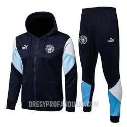 Levné Mužský Manchester City Tréninkový Bunda Kapucí Soupravy 2022-23 Modrá Levné Mužský Manchester City Tréninkový Bunda Kapucí Soupravy 2022-23 Modrá