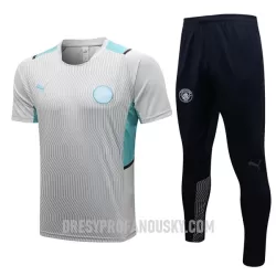 Levné Mužský Manchester City Tréninkový Dresy Soupravy 2022-23 Světle Šedá Levné Mužský Manchester City Tréninkový Dresy Soupravy 2022-23 Světle Šedá