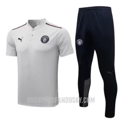 Levné Mužský Manchester City Tréninkový Polokošile Soupravy 2022-23 Světle Šedá Levné Mužský Manchester City Tréninkový Polokošile Soupravy 2022-23 Světle Šedá