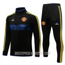 Levné Mužský Manchester United Teplákové Soupravy 2022-23 Černá Levné Mužský Manchester United Teplákové Soupravy 2022-23 Černá