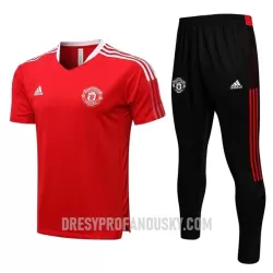 Levné Mužský Manchester United Tréninkový Dresy Soupravy 2022-23 Červená Levné Mužský Manchester United Tréninkový Dresy Soupravy 2022-23 Červená