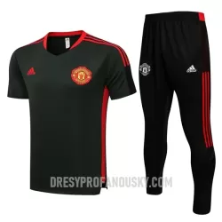 Levné Mužský Manchester United Tréninkový Dresy Soupravy 2022-23 Tmavě Zelená Levné Mužský Manchester United Tréninkový Dresy Soupravy 2022-23 Tmavě Zelená