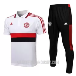 Levné Mužský Manchester United Tréninkový Polokošile Soupravy 2022-23 Bílá Černá Červená Levné Mužský Manchester United Tréninkový Polokošile Soupravy 2022-23 Bílá Černá Červená
