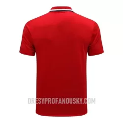 Levné Mužský Manchester United Tréninkový Polokošile Soupravy 2022-23 Červená Černá Bílá