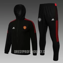 Levné Mužský Manchester United Tréninkový Windrunner Soupravy 2022-23 Černá Levné Mužský Manchester United Tréninkový Windrunner Soupravy 2022-23 Černá