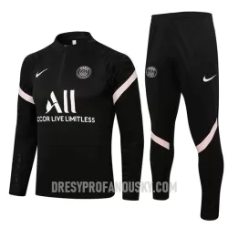Levné Mužský Paris Saint-Germain Tréninkový Mikina Soupravy Čtvrt-Zip 2022-23 Černá Světle Růžová Levné Mužský Paris Saint-Germain Tréninkový Mikina Soupravy Čtvrt-Zip 2022-23 Černá Světle Růžová