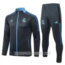 Levné Mužský Real Madrid Teplákové Soupravy 2022-23 Tmavě Šedá Modrá Levné Mužský Real Madrid Teplákové Soupravy 2022-23 Tmavě Šedá Modrá