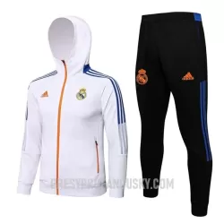 Levné Mužský Real Madrid Tréninkový Bunda Kapucí Soupravy 2022-23 Bílá Levné Mužský Real Madrid Tréninkový Bunda Kapucí Soupravy 2022-23 Bílá