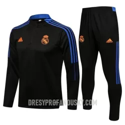 Levné Mužský Real Madrid Tréninkový Mikina Soupravy Čtvrt-Zip 2022-23 Černá Levné Mužský Real Madrid Tréninkový Mikina Soupravy Čtvrt-Zip 2022-23 Černá