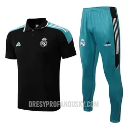 Levné Mužský Real Madrid Tréninkový Polokošile Soupravy 2022-23 Černá Modrá Levné Mužský Real Madrid Tréninkový Polokošile Soupravy 2022-23 Černá Modrá