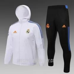 Levné Mužský Real Madrid Tréninkový Windrunner Soupravy 2022-23 Bílá Levné Mužský Real Madrid Tréninkový Windrunner Soupravy 2022-23 Bílá