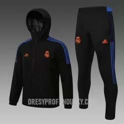 Levné Mužský Real Madrid Tréninkový Windrunner Soupravy 2022-23 Černá Levné Mužský Real Madrid Tréninkový Windrunner Soupravy 2022-23 Černá