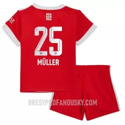 Levné Dětský Fotbalový Dres FC Bayern Mnichov Muller 25 Domácí 2022-23 Levné Dětský Fotbalový Dres FC Bayern Mnichov Muller 25 Domácí 2022-23