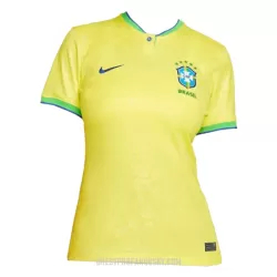 Levné Dámský Fotbalový Dres Brazílie Domácí Mistrovství Světa 2022 Levné Dámský Fotbalový Dres Brazílie Domácí Mistrovství Světa 2022