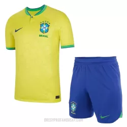 Levné Dětský Fotbalový Dres Brazílie Domácí Mistrovství Světa 2022 Levné Dětský Fotbalový Dres Brazílie Domácí Mistrovství Světa 2022
