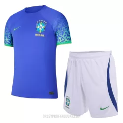 Levné Dětský Fotbalový Dres Brazílie Venkovní Mistrovství Světa 2022 Levné Dětský Fotbalový Dres Brazílie Venkovní Mistrovství Světa 2022
