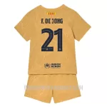Levné Dětský Fotbalový Dres FC Barcelona Frenkie de Jong 21 Venkovní 2022-23