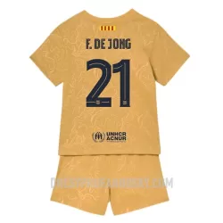 Levné Dětský Fotbalový Dres FC Barcelona Frenkie de Jong 21 Venkovní 2022-23 Levné Dětský Fotbalový Dres FC Barcelona Frenkie de Jong 21 Venkovní 2022-23