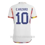 Levné Mužský Fotbalový Dres Belgie Hazard 10 Venkovní Mistrovství Světa 2022