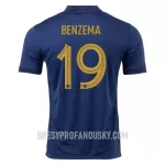 Levné Mužský Fotbalový Dres Francie Benzema 19 Domácí Mistrovství Světa 2022