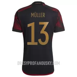 Levné Mužský Fotbalový Dres Německo Muller 13 Venkovní Mistrovství Světa 2022 Levné Mužský Fotbalový Dres Německo Muller 13 Venkovní Mistrovství Světa 2022