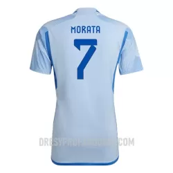 Levné Mužský Fotbalový Dres Španělsko Morata 7 Venkovní Mistrovství Světa 2022 Levné Mužský Fotbalový Dres Španělsko Morata 7 Venkovní Mistrovství Světa 2022