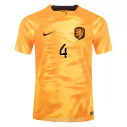Levné Mužský Fotbalový Dres VIRGIL 4 Nizozemsko Domácí Mistrovství Světa 2022 Levné Mužský Fotbalový Dres VIRGIL 4 Nizozemsko Domácí Mistrovství Světa 2022