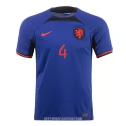 Levné Mužský Fotbalový Dres VIRGIL 4 Nizozemsko Venkovní Mistrovství Světa 2022 Levné Mužský Fotbalový Dres VIRGIL 4 Nizozemsko Venkovní Mistrovství Světa 2022