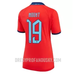 Levné Dámský Fotbalový Dres Anglie Mason Mount 19 Venkovní Mistrovství Světa 2022 Levné Dámský Fotbalový Dres Anglie Mason Mount 19 Venkovní Mistrovství Světa 2022