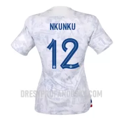Levné Dámský Fotbalový Dres Francie Christopher Nkunku 12 Venkovní Mistrovství Světa 2022 Levné Dámský Fotbalový Dres Francie Christopher Nkunku 12 Venkovní Mistrovství Světa 2022