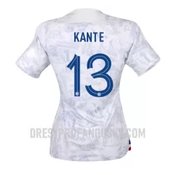 Levné Dámský Fotbalový Dres Francie Kante 13 Venkovní Mistrovství Světa 2022 Levné Dámský Fotbalový Dres Francie Kante 13 Venkovní Mistrovství Světa 2022