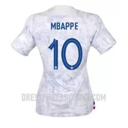 Levné Dámský Fotbalový Dres Francie Kylian Mbappé 10 Venkovní Mistrovství Světa 2022 Levné Dámský Fotbalový Dres Francie Kylian Mbappé 10 Venkovní Mistrovství Světa 2022