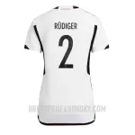 Levné Dámský Fotbalový Dres Německo Antonio Rudiger 2 Domácí Mistrovství Světa 2022