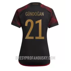 Levné Dámský Fotbalový Dres Německo Ilkay Gundogan 21 Venkovní Mistrovství Světa 2022 Levné Dámský Fotbalový Dres Německo Ilkay Gundogan 21 Venkovní Mistrovství Světa 2022
