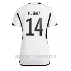 Levné Dámský Fotbalový Dres Německo Jamal Musiala 14 Domácí Mistrovství Světa 2022 Levné Dámský Fotbalový Dres Německo Jamal Musiala 14 Domácí Mistrovství Světa 2022