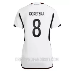 Levné Dámský Fotbalový Dres Německo Leon Goretzka 8 Domácí Mistrovství Světa 2022 Levné Dámský Fotbalový Dres Německo Leon Goretzka 8 Domácí Mistrovství Světa 2022