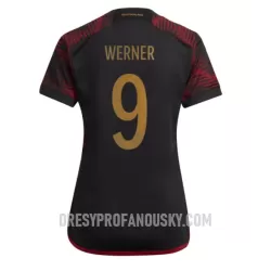 Levné Dámský Fotbalový Dres Německo Timo Werner 9 Venkovní Mistrovství Světa 2022 Levné Dámský Fotbalový Dres Německo Timo Werner 9 Venkovní Mistrovství Světa 2022