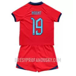 Levné Dětský Fotbalový Dres Anglie Mason Mount 19 Venkovní Mistrovství Světa 2022 Levné Dětský Fotbalový Dres Anglie Mason Mount 19 Venkovní Mistrovství Světa 2022