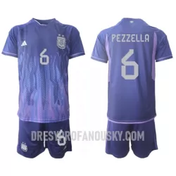 Levné Dětský Fotbalový Dres Argentina German Pezzella 6 Venkovní Mistrovství Světa 2022 Levné Dětský Fotbalový Dres Argentina German Pezzella 6 Venkovní Mistrovství Světa 2022