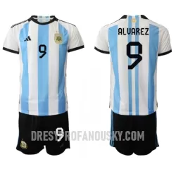 Levné Dětský Fotbalový Dres Argentina Julian Alvarez 9 Domácí Mistrovství Světa 2022 Levné Dětský Fotbalový Dres Argentina Julian Alvarez 9 Domácí Mistrovství Světa 2022
